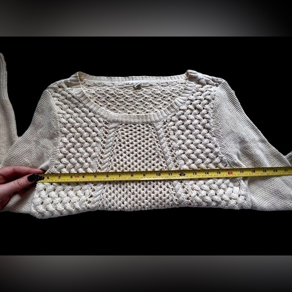 𝅺if it were me, women’s large ivory sweater - Picture 3 of 11